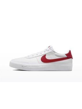 Size 10- Nike Men’s Court Shot White University Red No Lid FQ8146-102